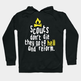 SCOUTS DONT DIE (white) Hoodie